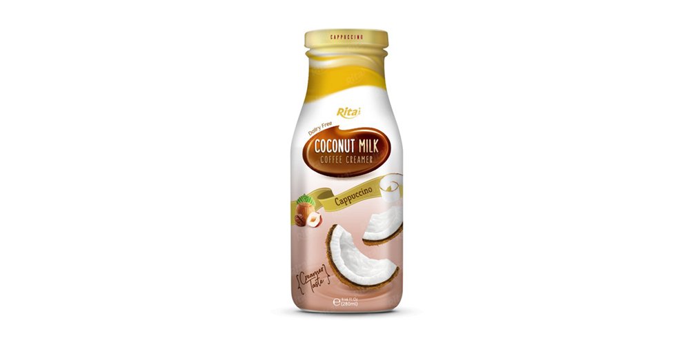 Rita Brand Coconut Milk With Cappuccino Flavor 280ml Glass Bottle 